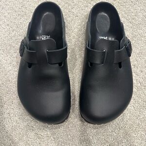 Black Slip-On Clogs